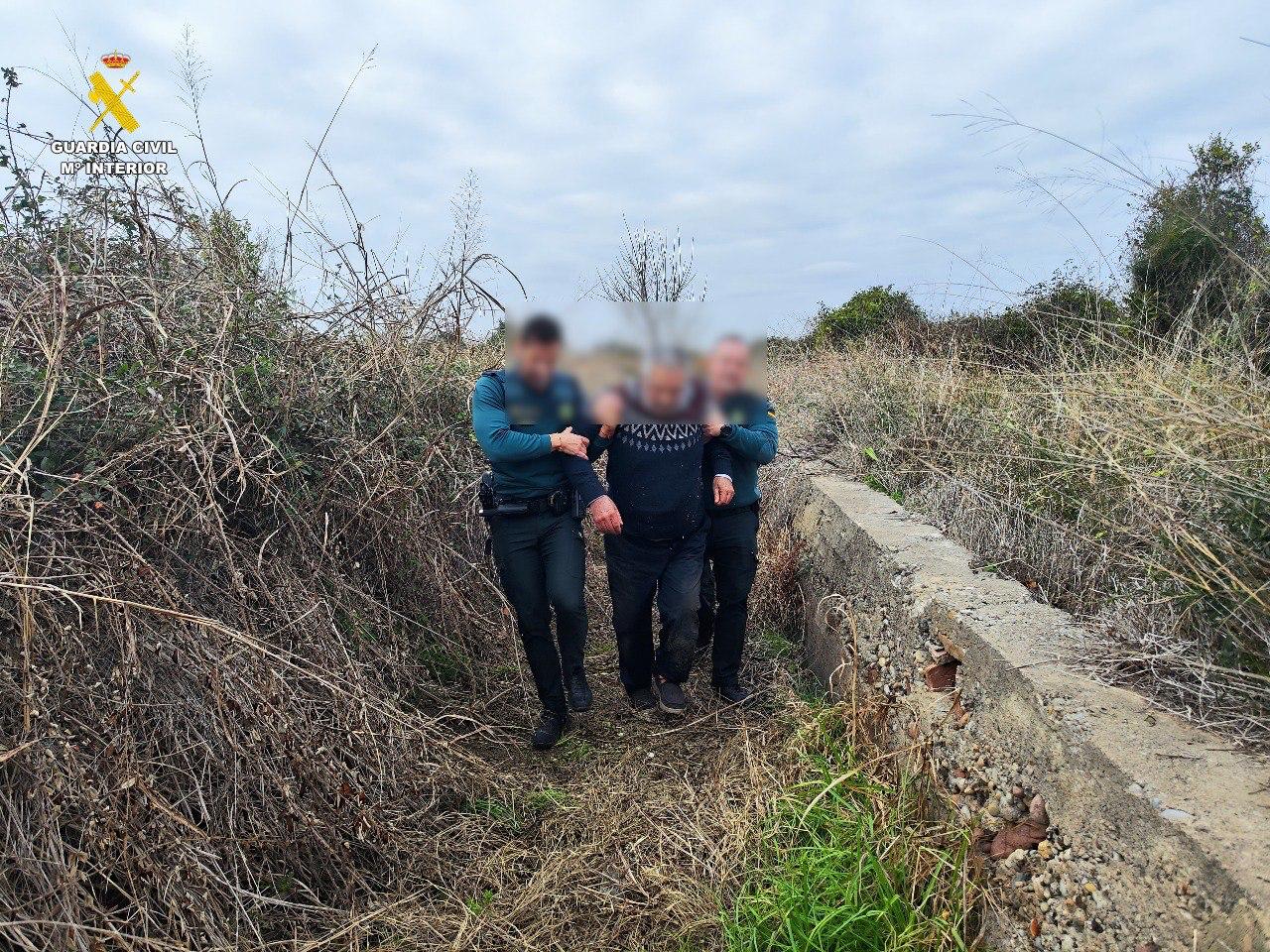 Localizado por la Guardia Civil un hombre de 73 años perdido al salir de una residencia en El Puig