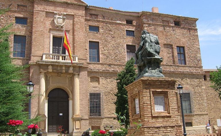 Fachada del Palacio de Viso del Marqués que alberga desde 1948 el Archivo de la Armada Española, en su interior, cerrado desde el pasado 25 de noviembre por falta de personal.