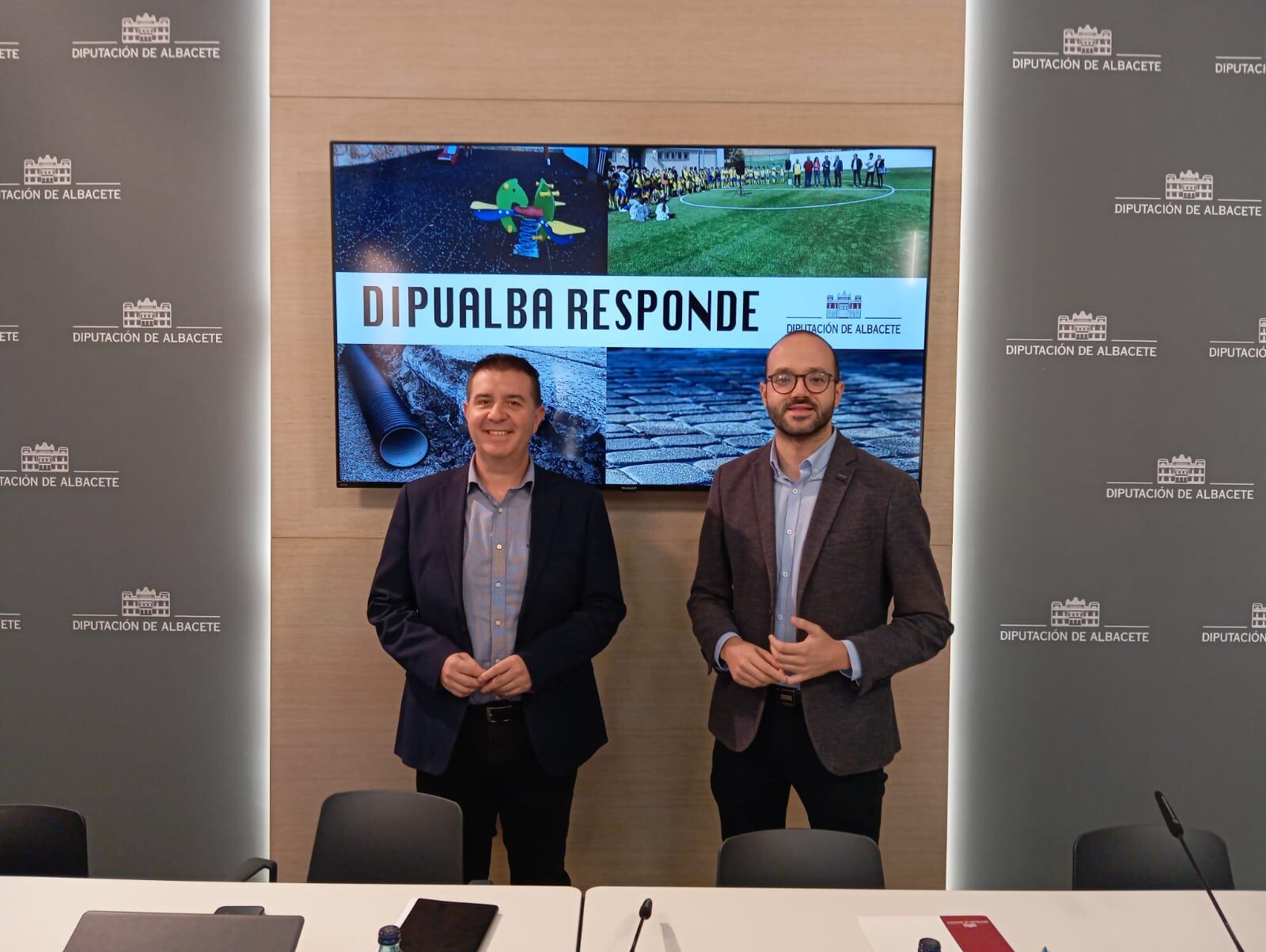 Santiago Cabañero y Fran Valera, durante la rueda de prensa