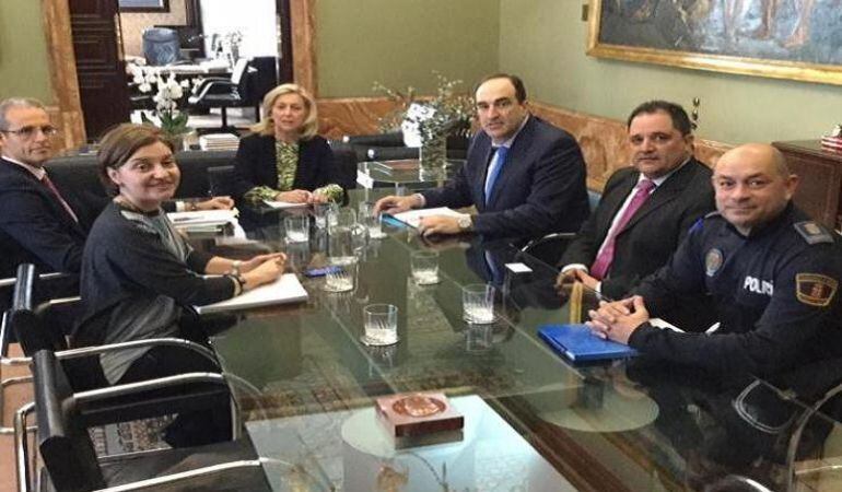 Imagen de un momento de la reunión de seguridad en Algete