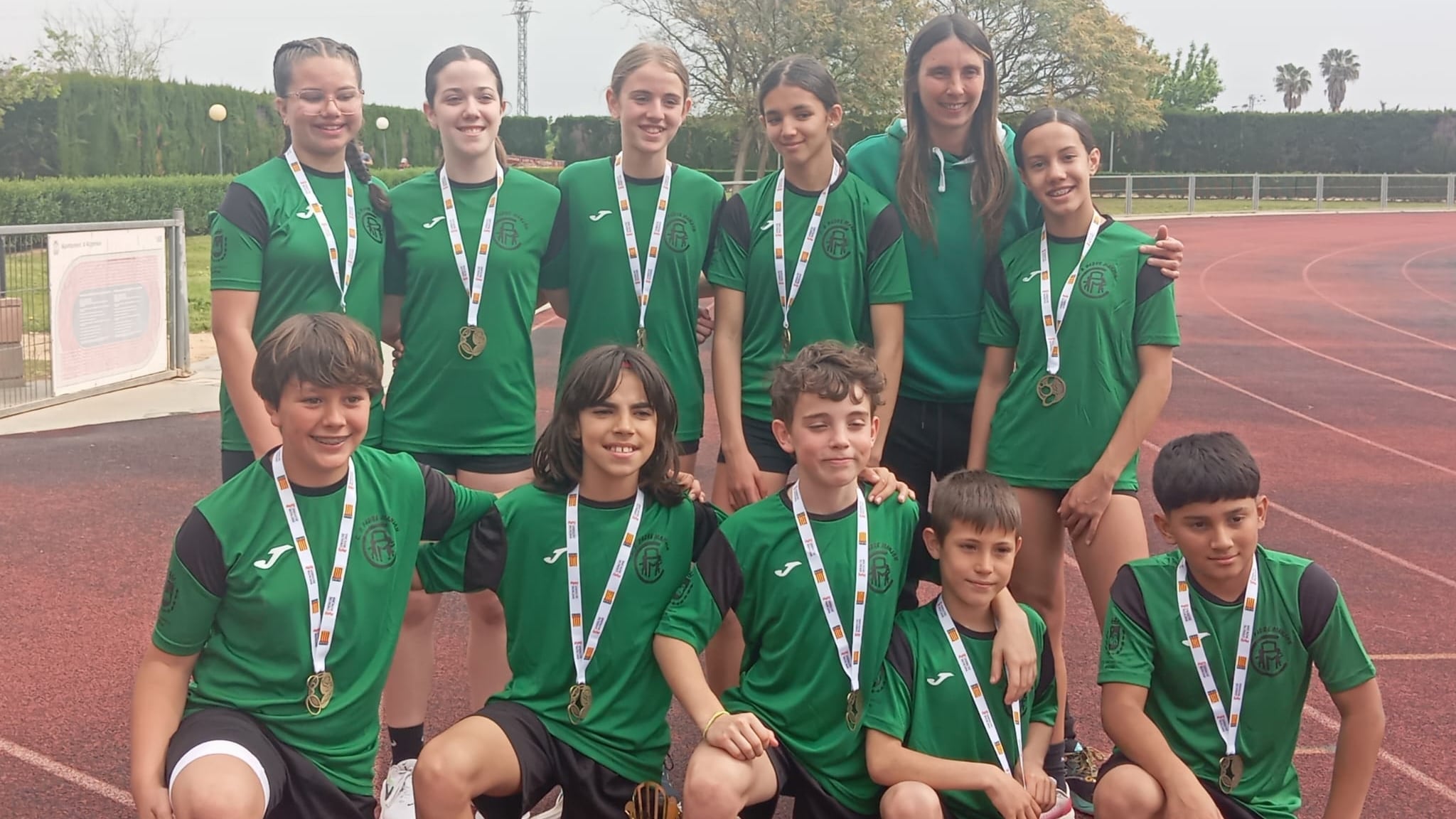 El equipo del colegio Padre Manjón de Elda en Algemesí