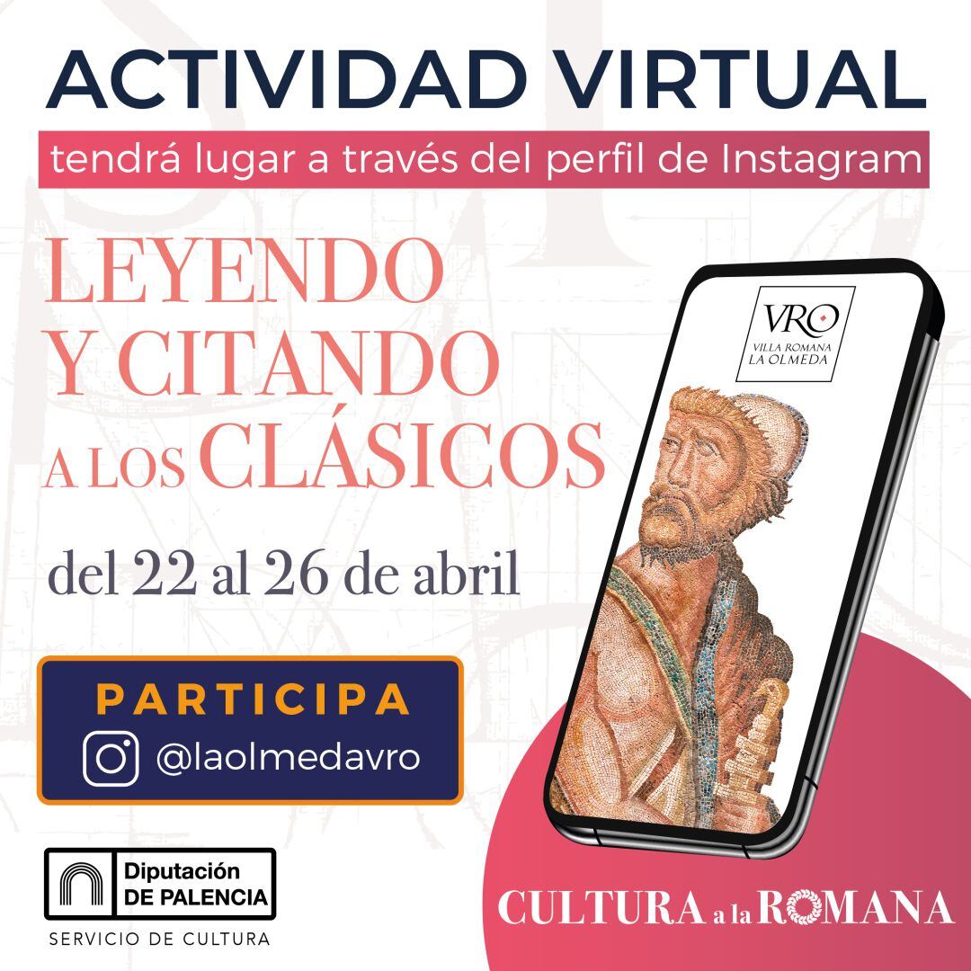 La Olmeda recupera en redes sociales &quot;Leyendo a los clásicos&quot; por el Día del Libro