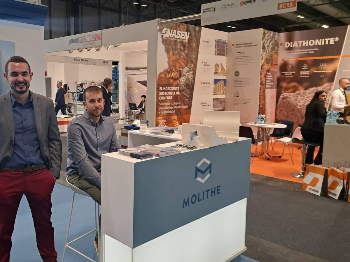 Somontano Social muestra su marca "Molithe" en la feria Constructec en Madrid