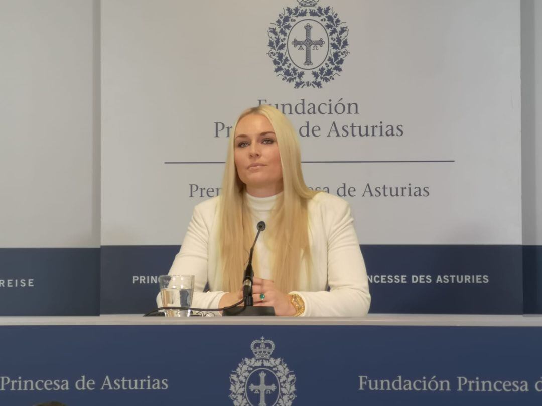 Vonn en la Fundación Princesa de Asturias