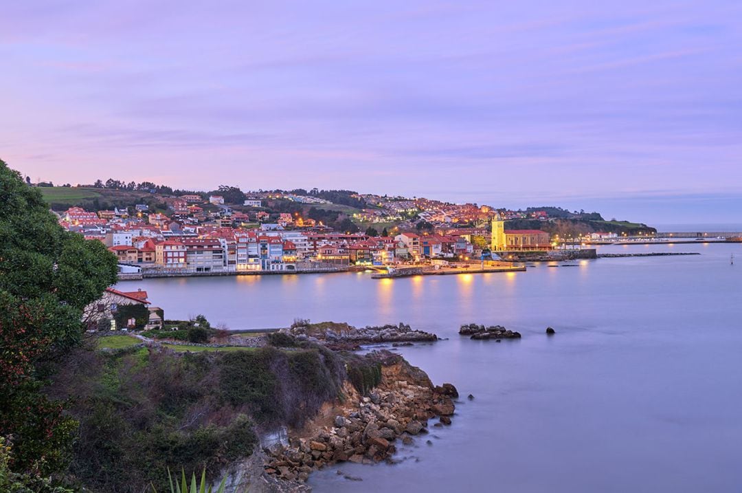 Panorámica de la capital de Gozón, Luanco