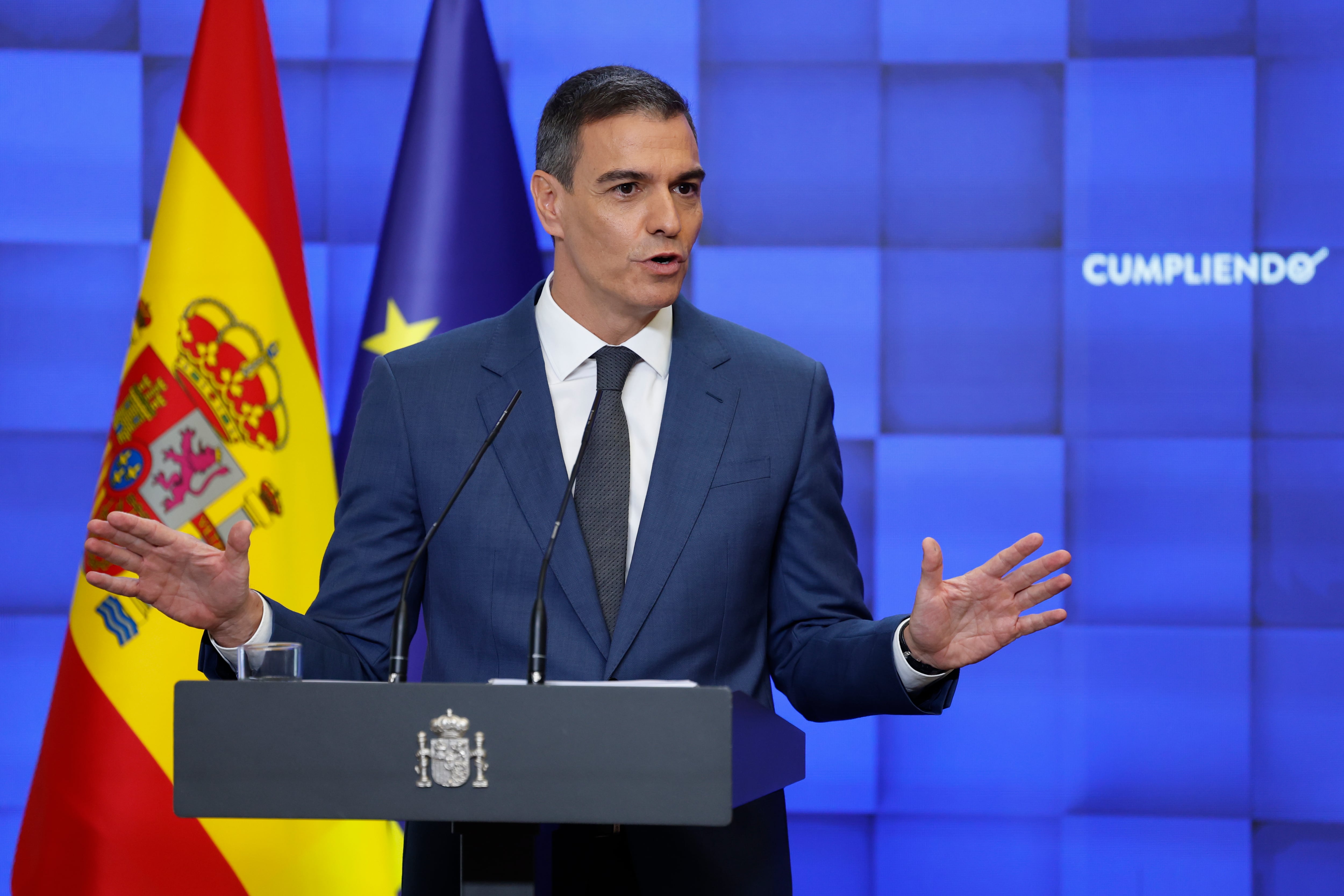 El presidente del Gobierno, Pedro Sánchez, hace balance del curso político antes del paréntesis de agosto.