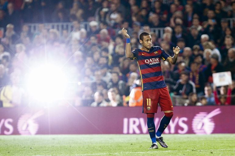 Neymar, tras marcar ante el Rayo Vallecano