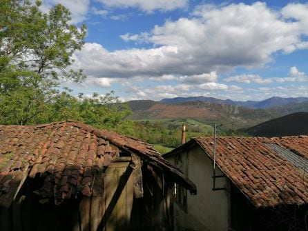 Vista de las montañas de Tineo