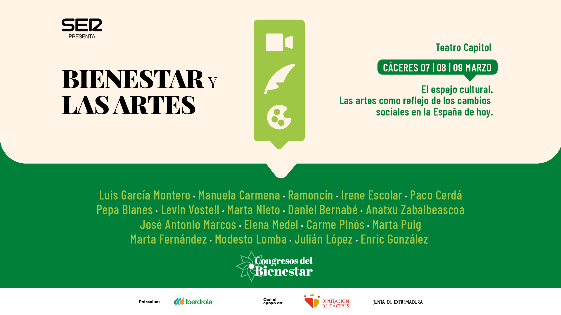 Cartel del congreso &#039;El Bienestar y las Artes&#039;