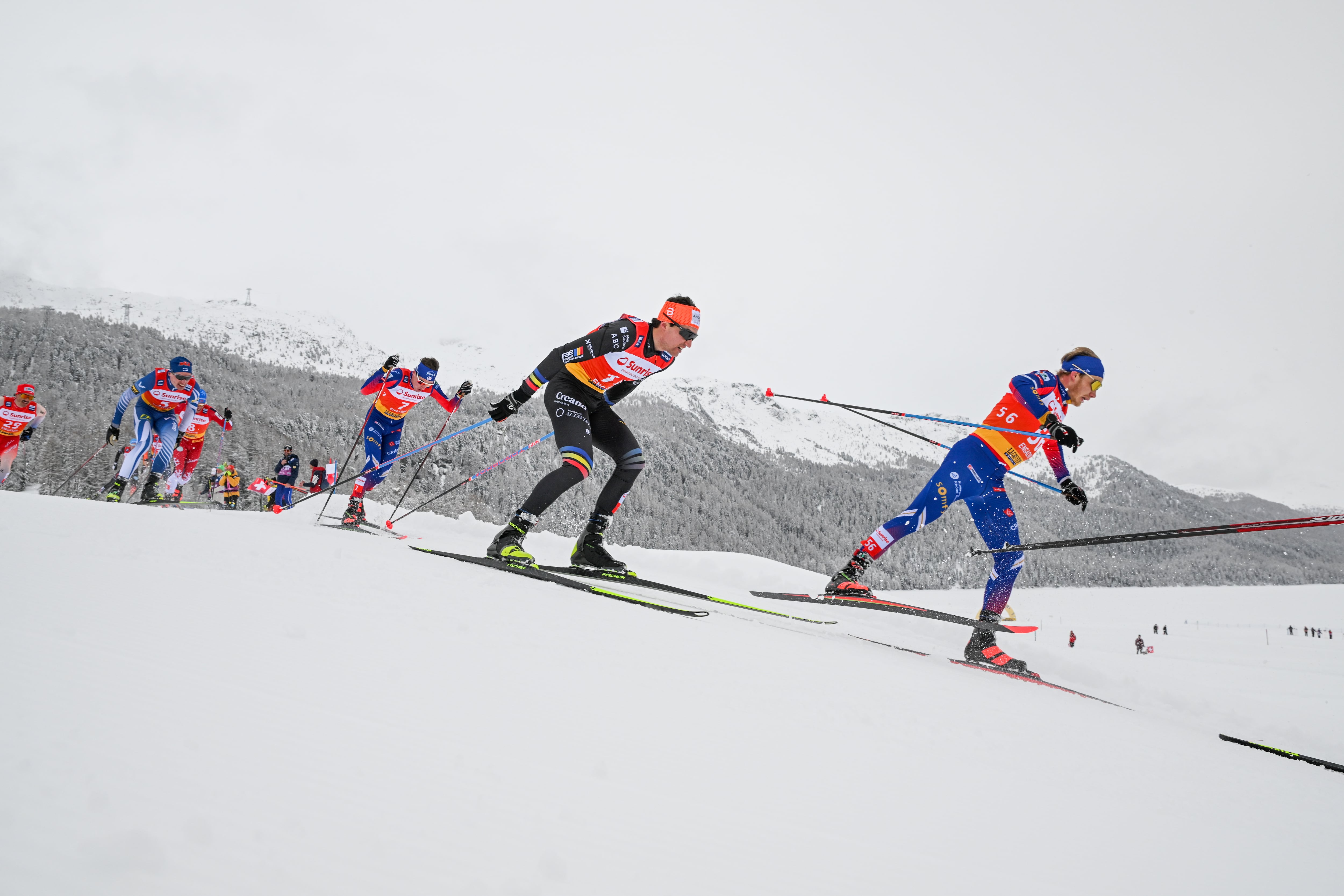 Irineu Esteve a Engadin, als 20km mass start