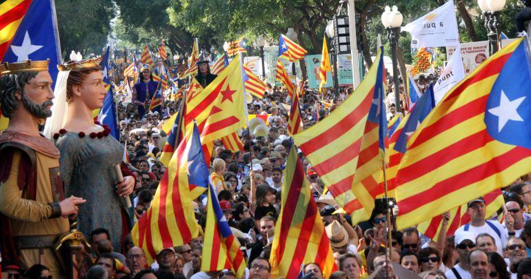 Imatge de la manifestació a Tarragona. 