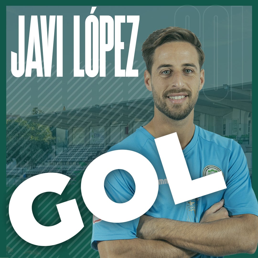 El centrocampista Javi López marcó el primer gol del Juventud Torremolinos ante el Huesca en la Copa del Rey