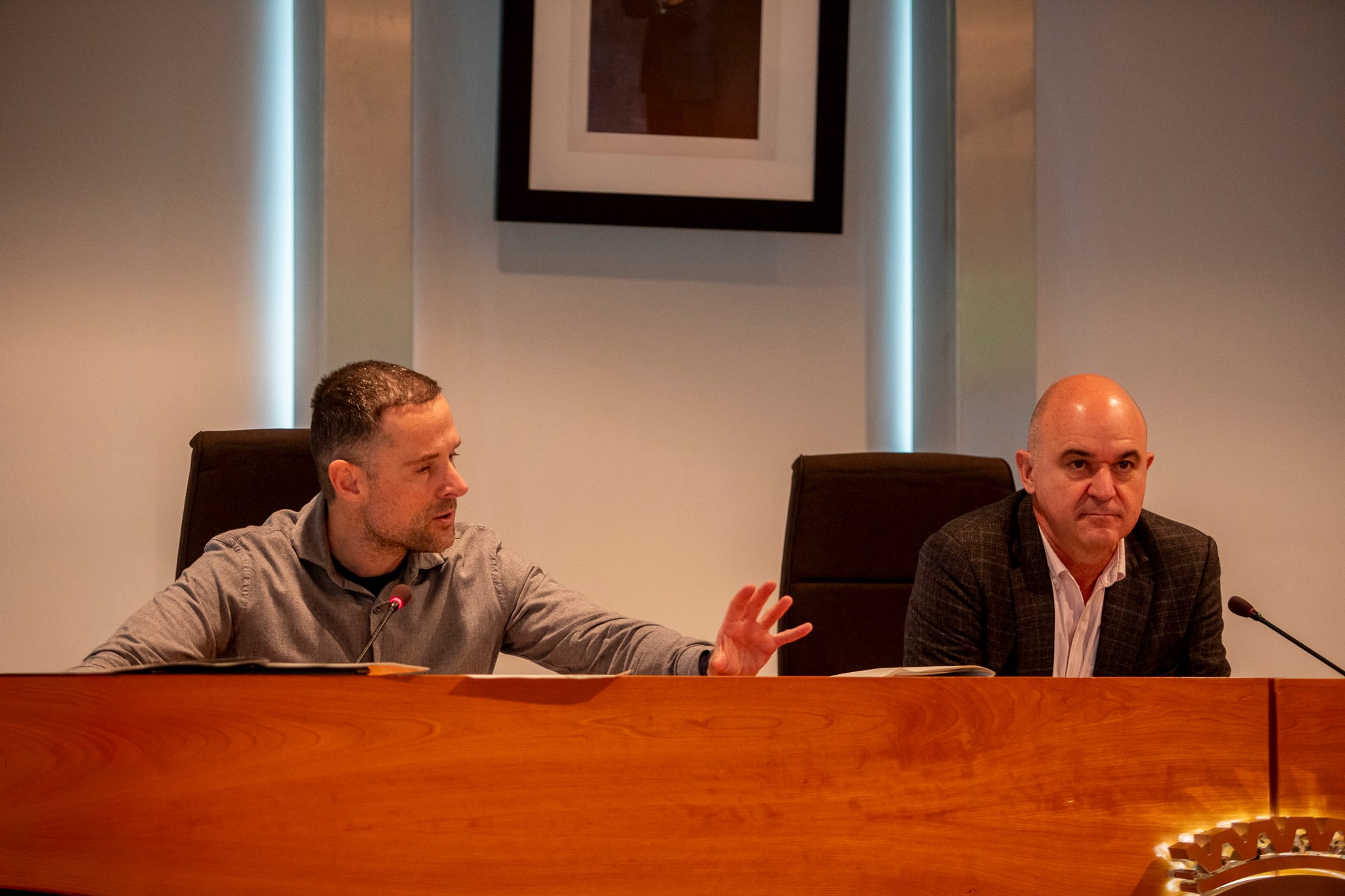 Mariano Juan durante la sesión plenaria