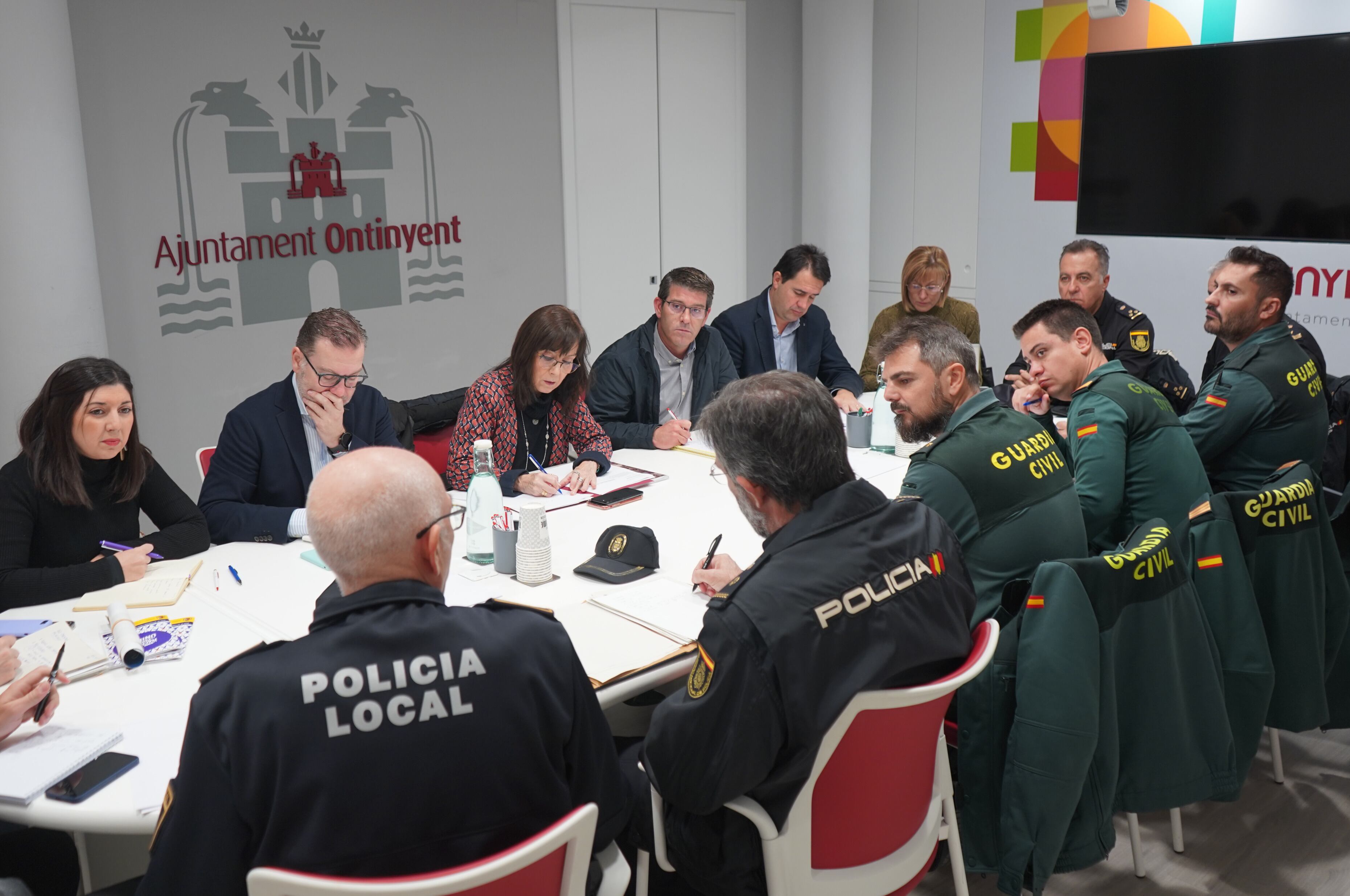 Imatge de la reunió de seguretat a Ontinyent