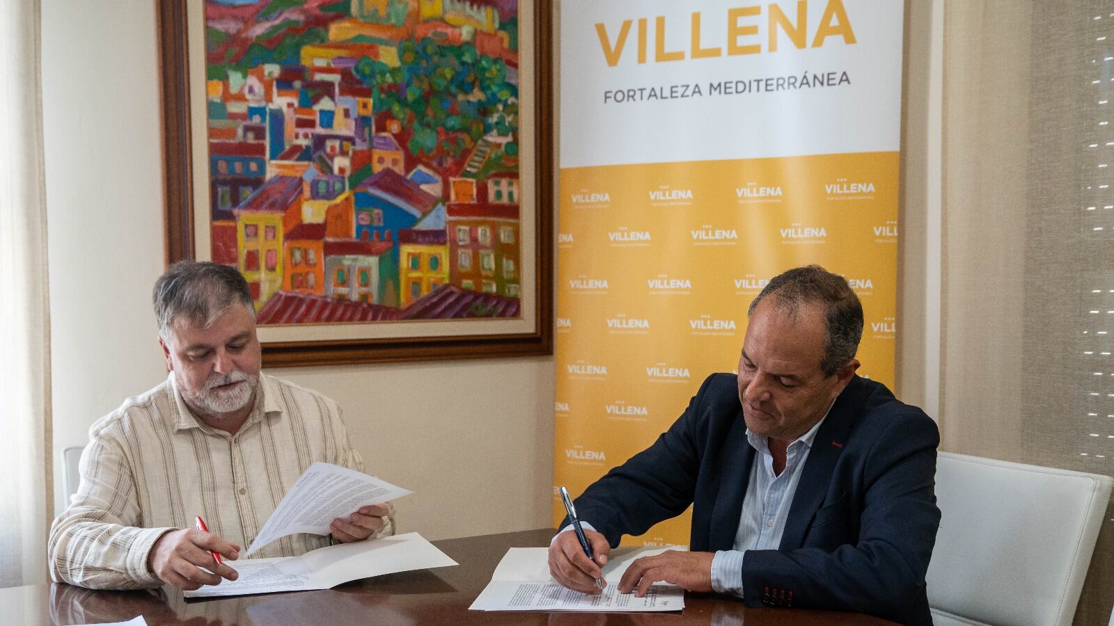 Reunión y firma del convenio