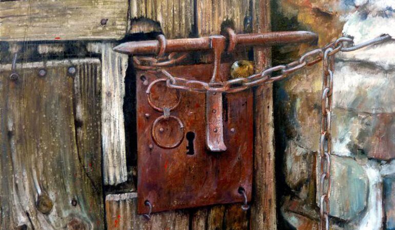 Los cuadros de puertas de casas rurales son una seña de identidad de su obra.