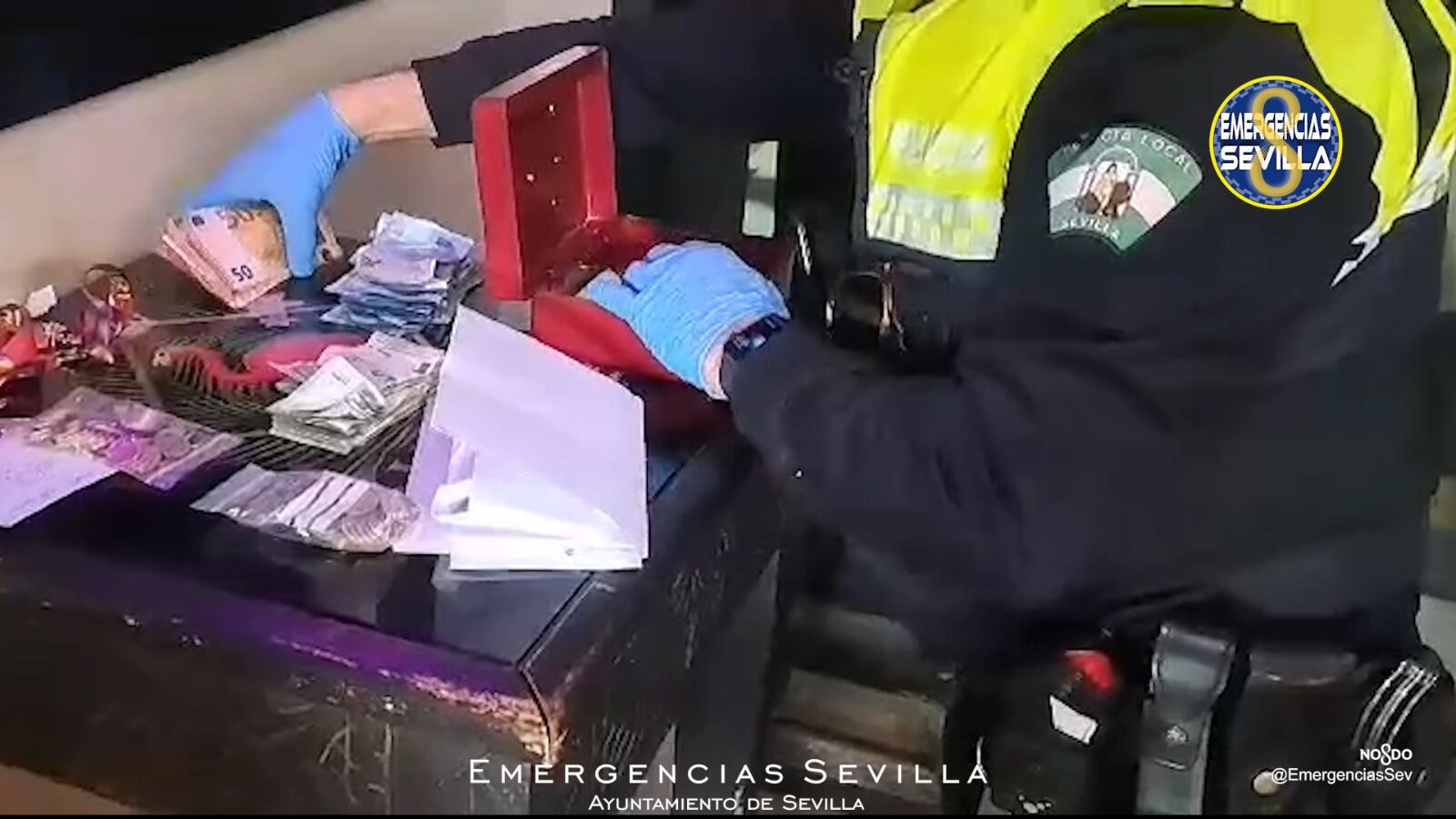 Dinero incautado por la Policía Local de Sevilla en una fiesta &#039;after hours&#039;