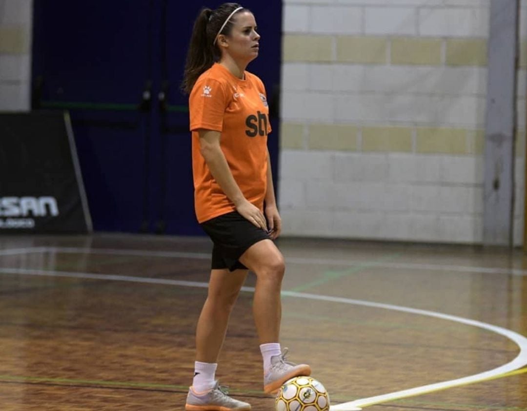 Marta Pelegrín en una imagen reciente de un entrenamiento de STV Roldán