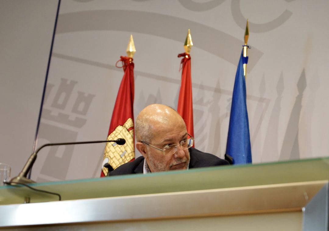 Francisco Igea durante la rueda de prensa del Consejo de Gobierno