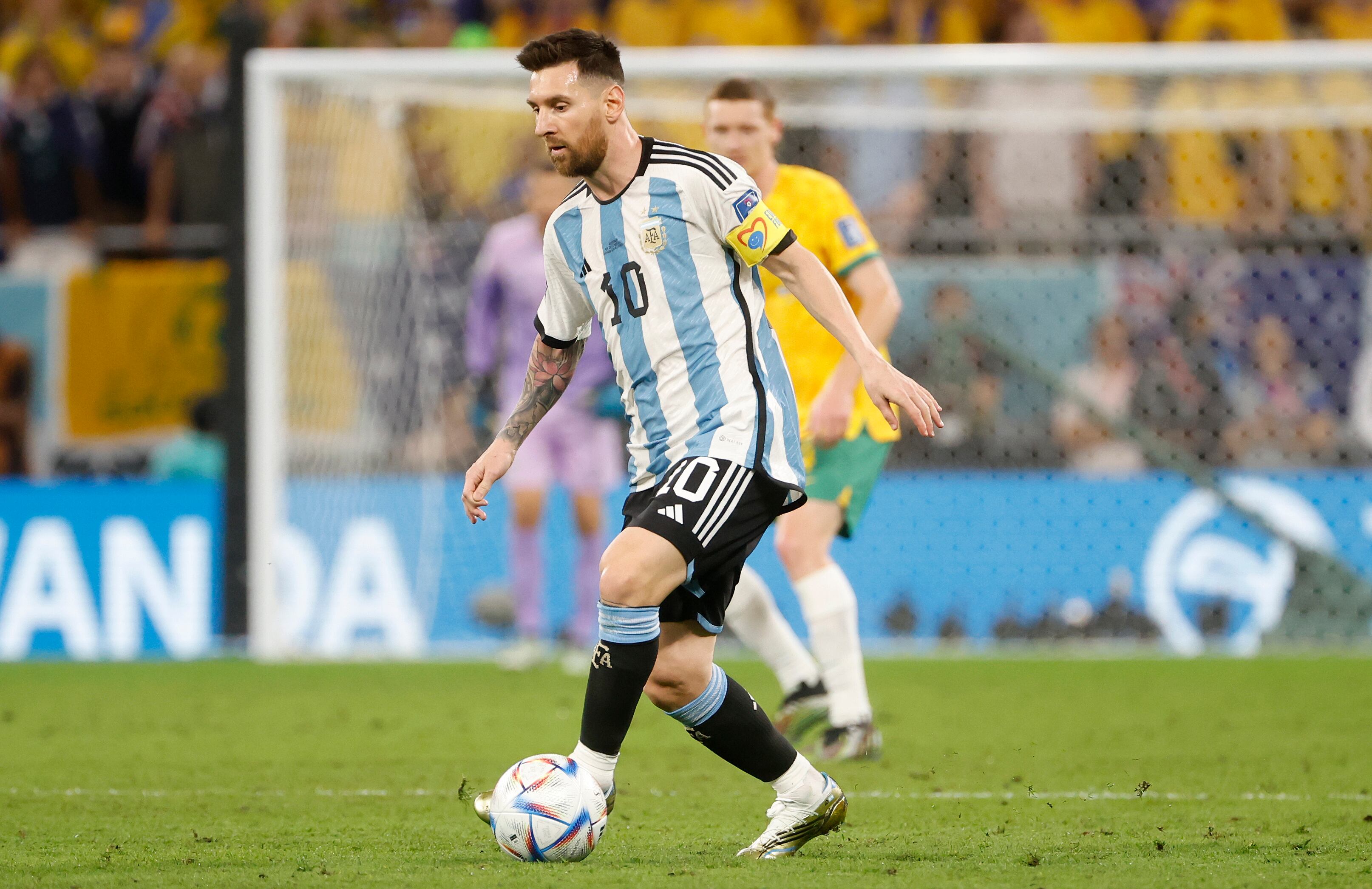 Leo Messi en el Mundial de Qatar 2022.