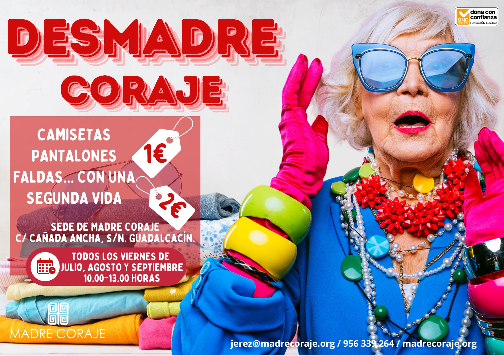 Cartel anunciador de la nueva campaña de Madre Coraje en Jerez