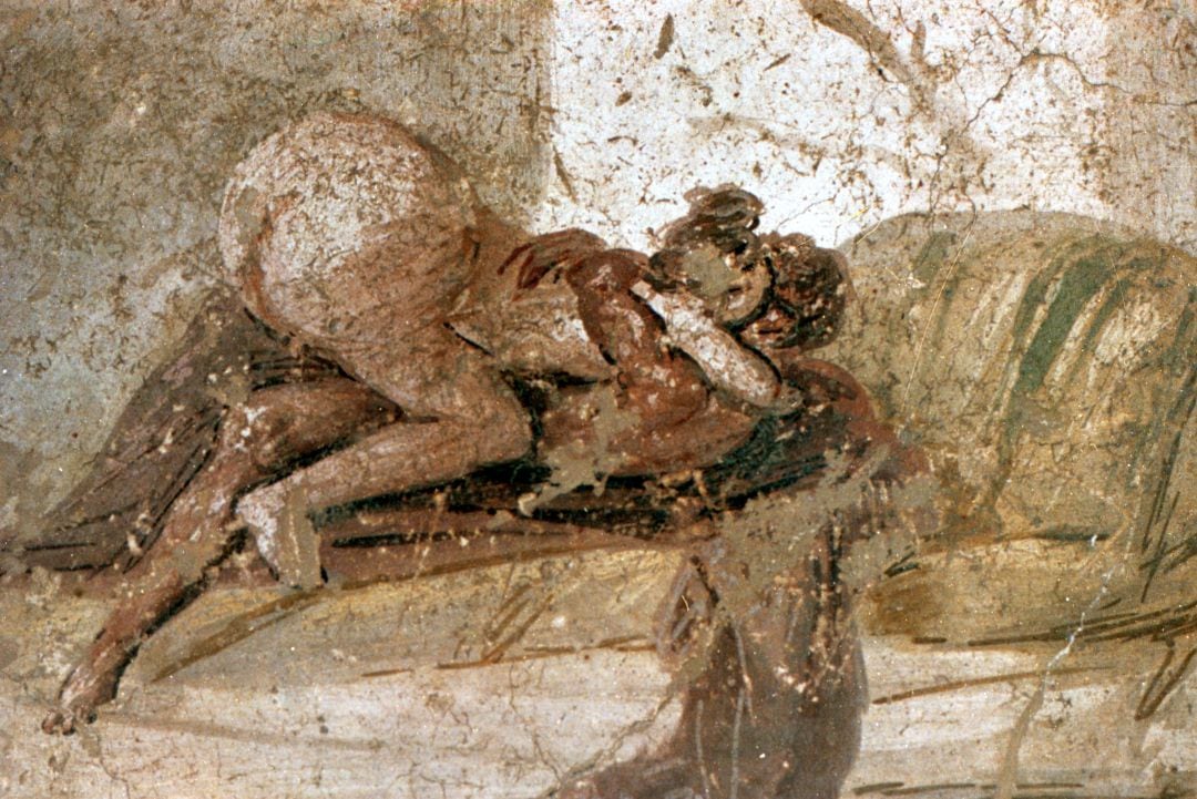 Imagen de la casa de los amantes Pompeya.