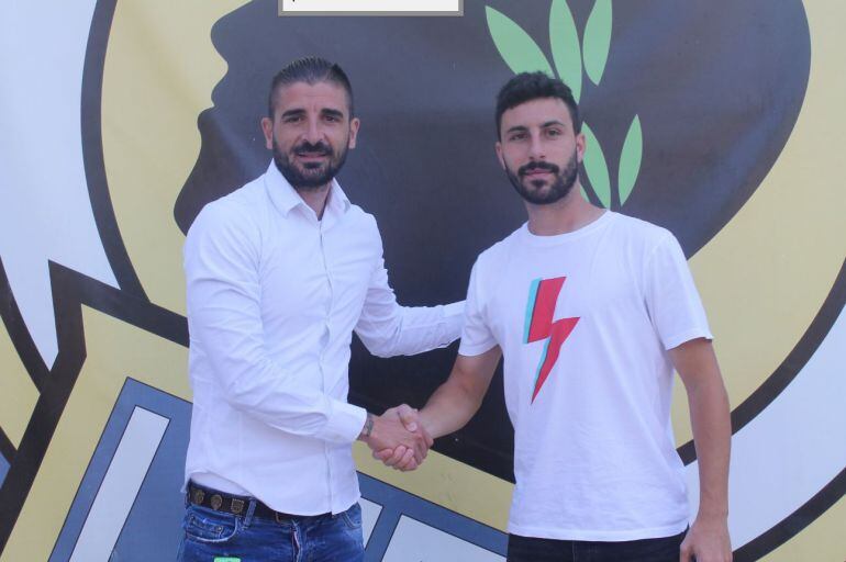 Diego Benito junto a Javier Portillo