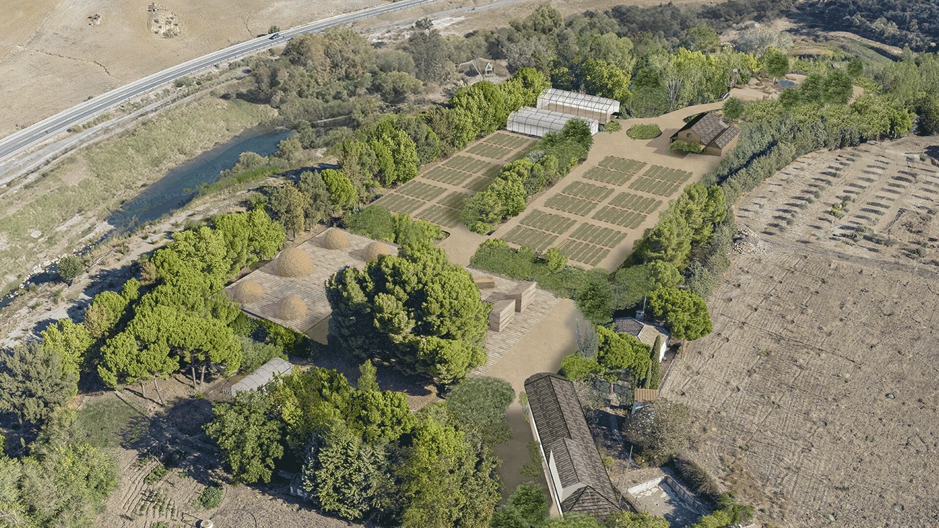 Vista aérea de los terrenos donde se ubicará ¡Málaga Viva Lab¡