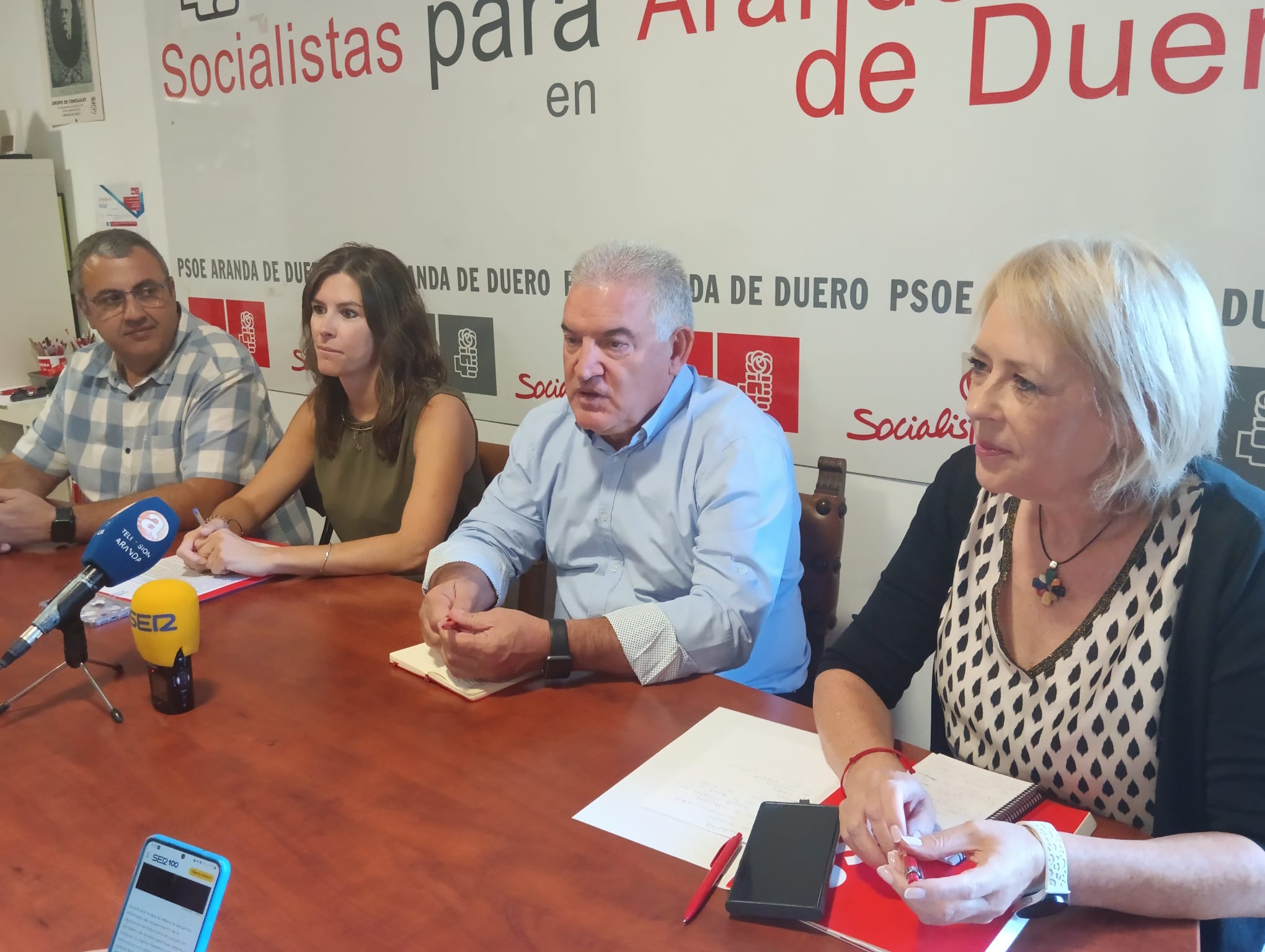 De izquierda a derecha, Ángel Rocha, Laura Jorge, Ildefonso Sanz y Amparo Simón