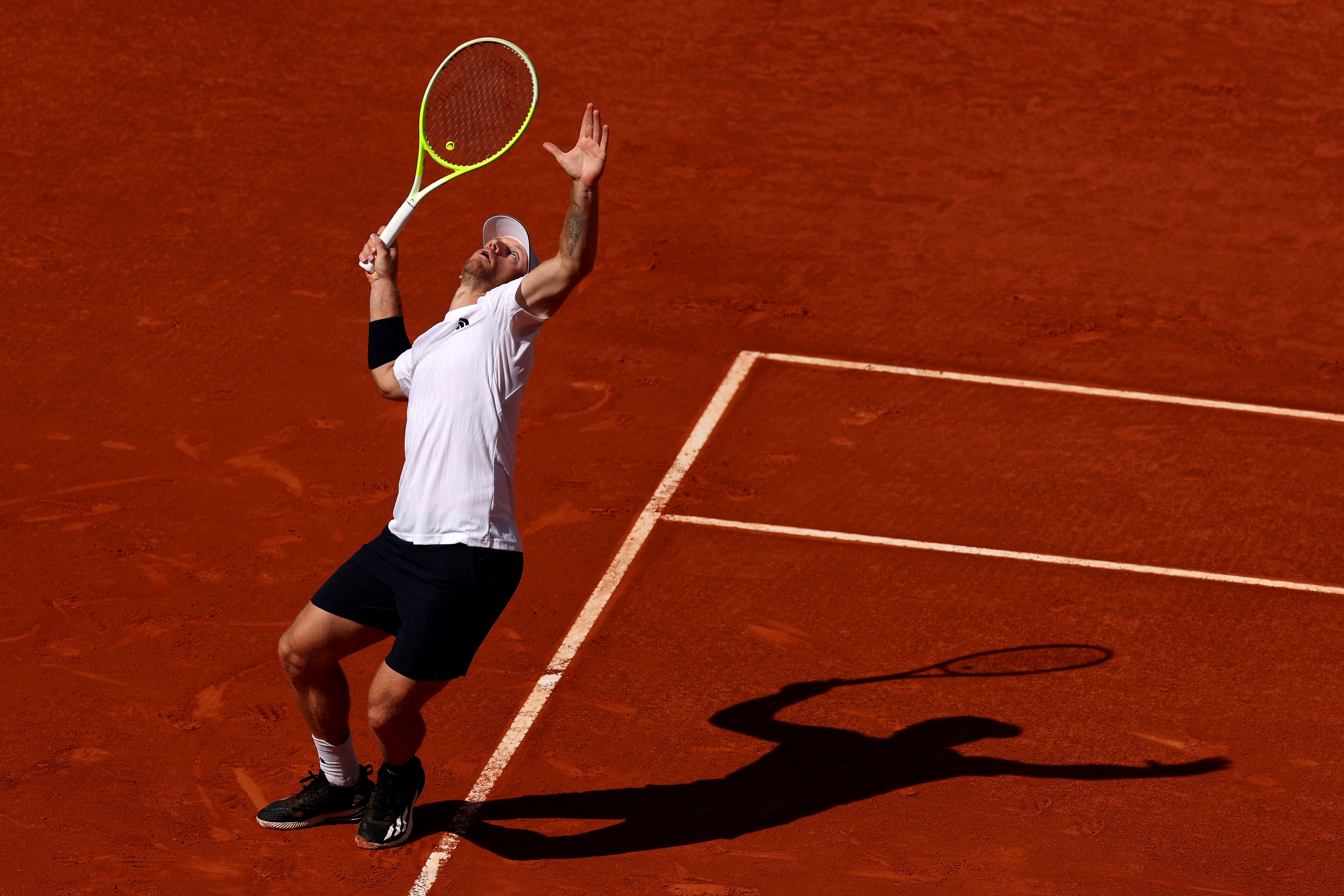 Alejandro Davidovich, durante su partido ante Casper Ruud en el Mutua Madrid Open