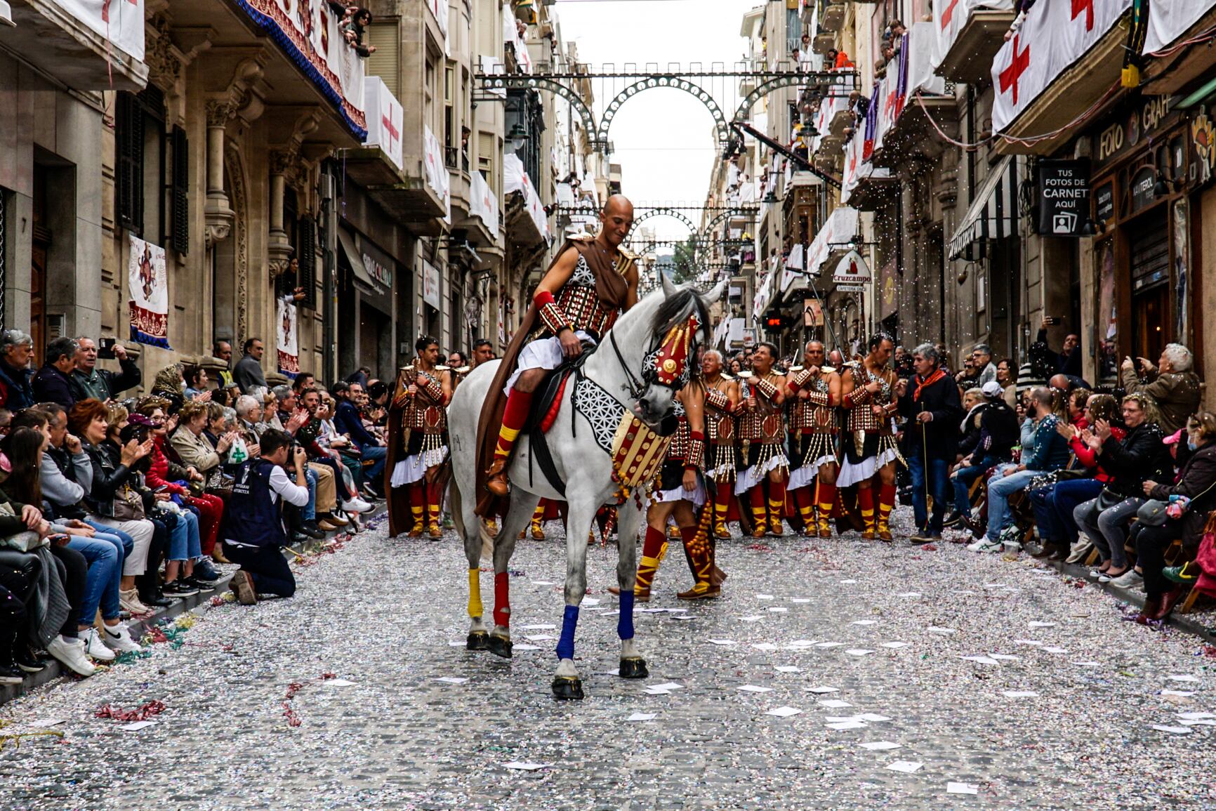 Cabo batidor en las fiestas de Alcoy