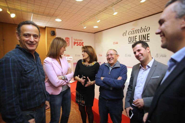 Dirigentes socialistas en Valladolid