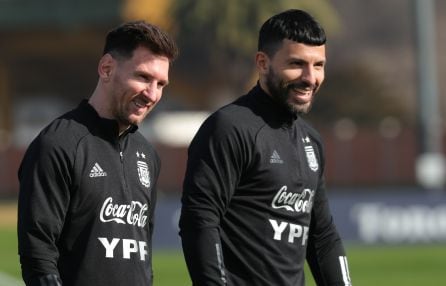 Leo Messi y Sergio Agüero