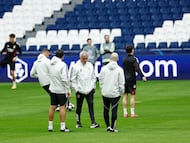 José Mourinho, en el Santiago Bernabéu, en la previa del Real Madrid-Benfica de Champions
