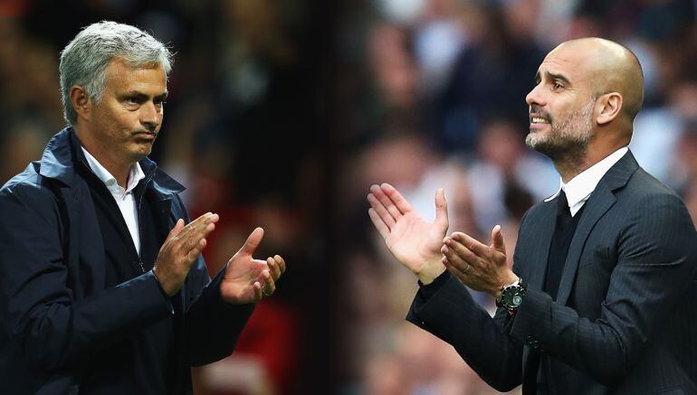 Pep Guardiola y José Mourinho se la juegan en Old Trafford