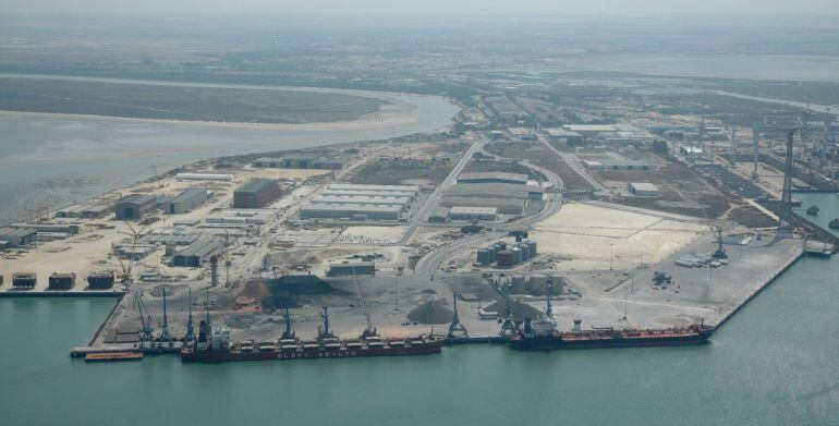 Imagen aérea del muelle de La Cabezuela