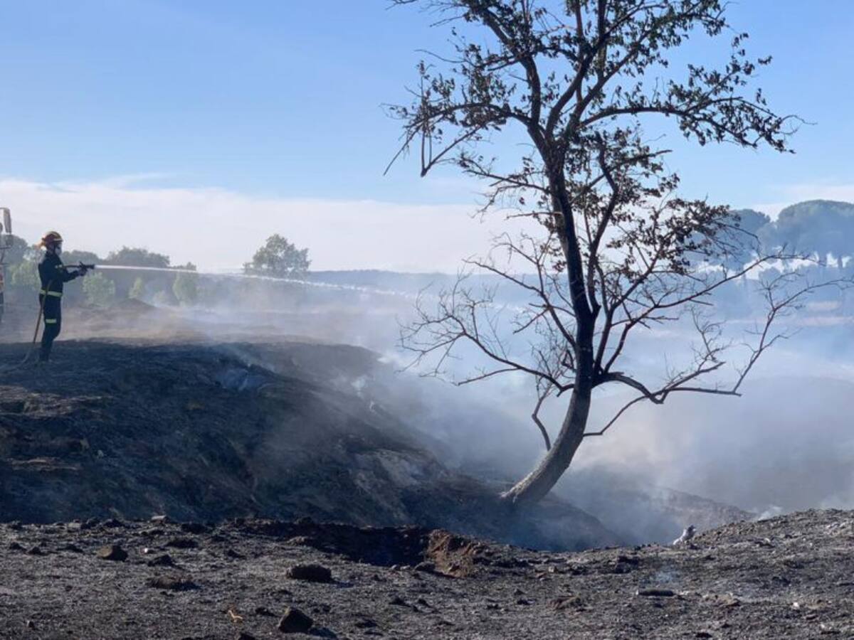 Sofocado un incendio en la parcela del Pinar de Jalón donde irá laCiudad Deportiva del Valladolid