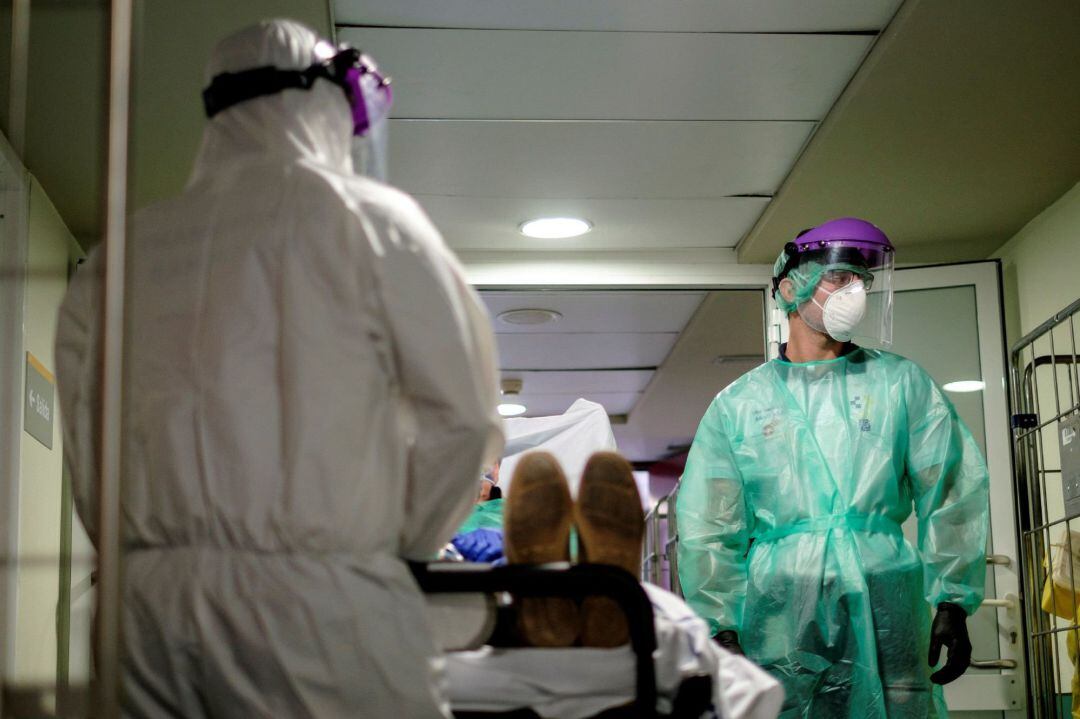 Uno de los ingresos en los hospitales españoles durante la pandemia de la COVID-19.