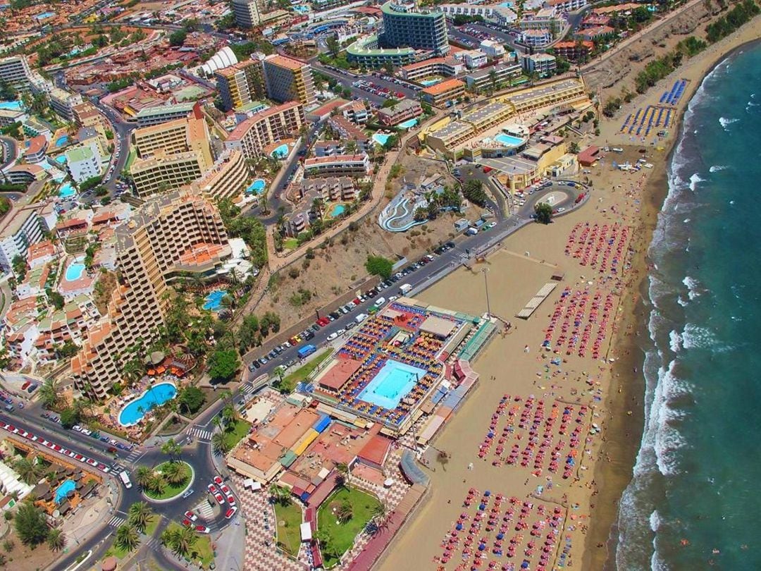 Vista aérea de Playa del Inglés