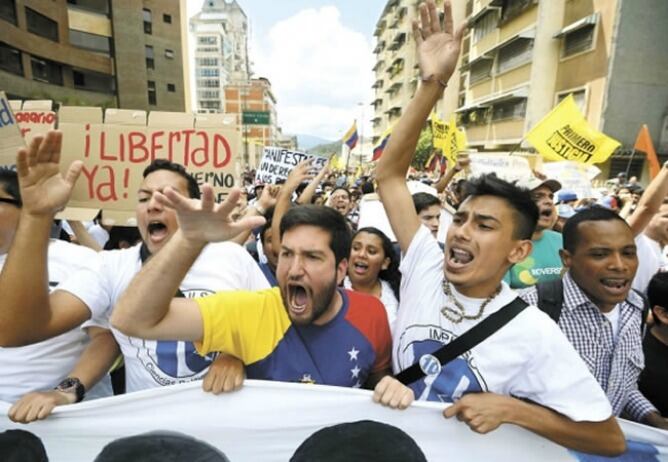 Manifestación en Venezuela