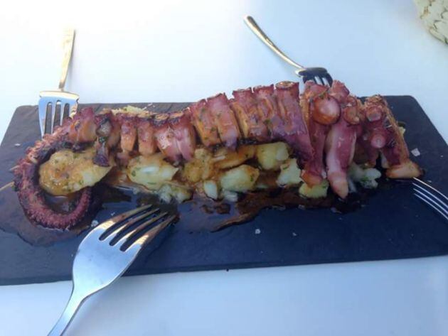 El pulpo a la gaditana de El pescaíto de la Bahía de Cádiz, en San Sebastián