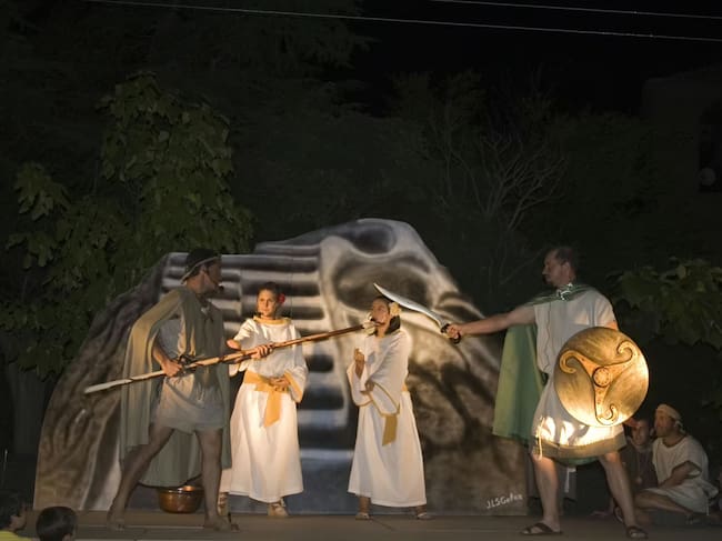 Recreación histórica que se realiza en agosto en el castro celta de Ulaca (Solosancho)
