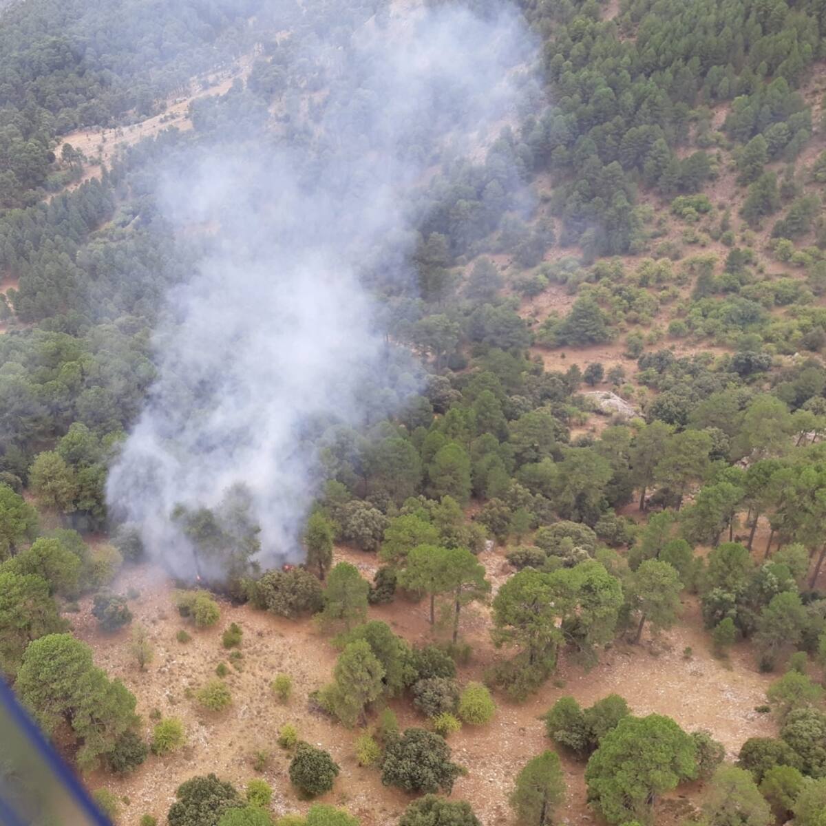 Declarados dos incendios en la Sierra de Cazorla y uno más en Andújar