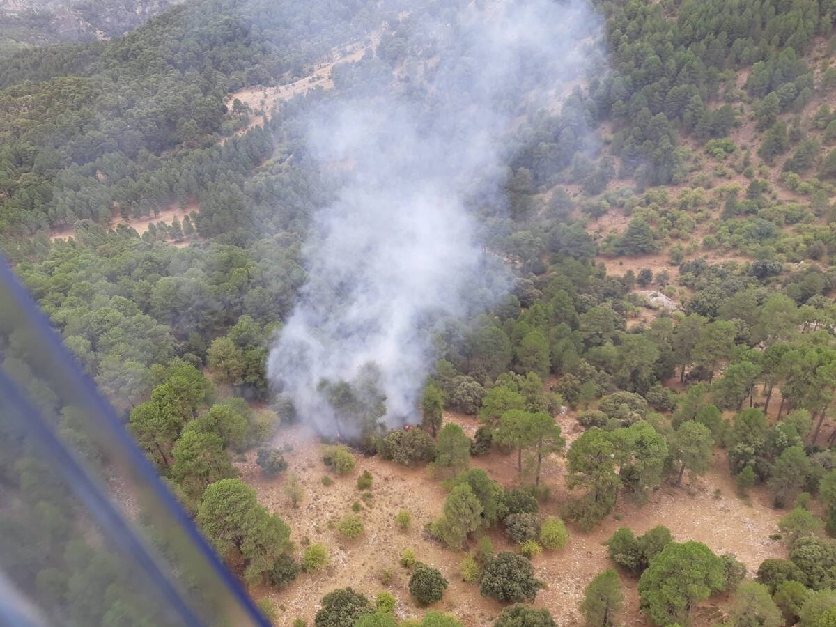 Declarados dos incendios en la Sierra de Cazorla y uno más en Andújar