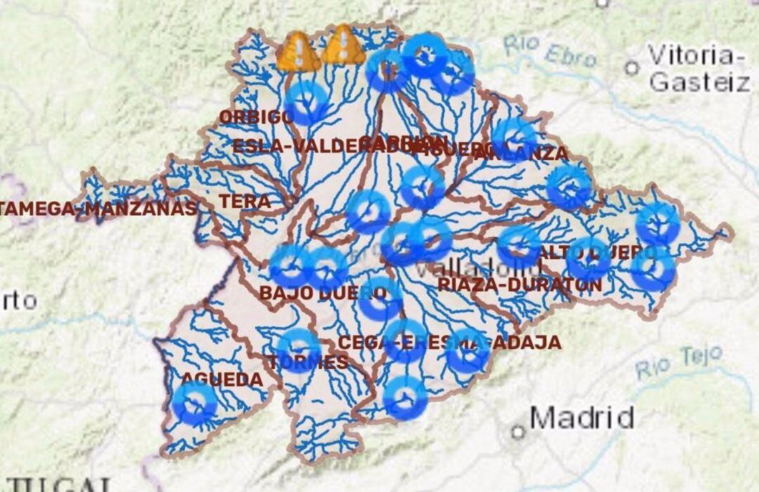 Crecidas en la cuenca del Duero