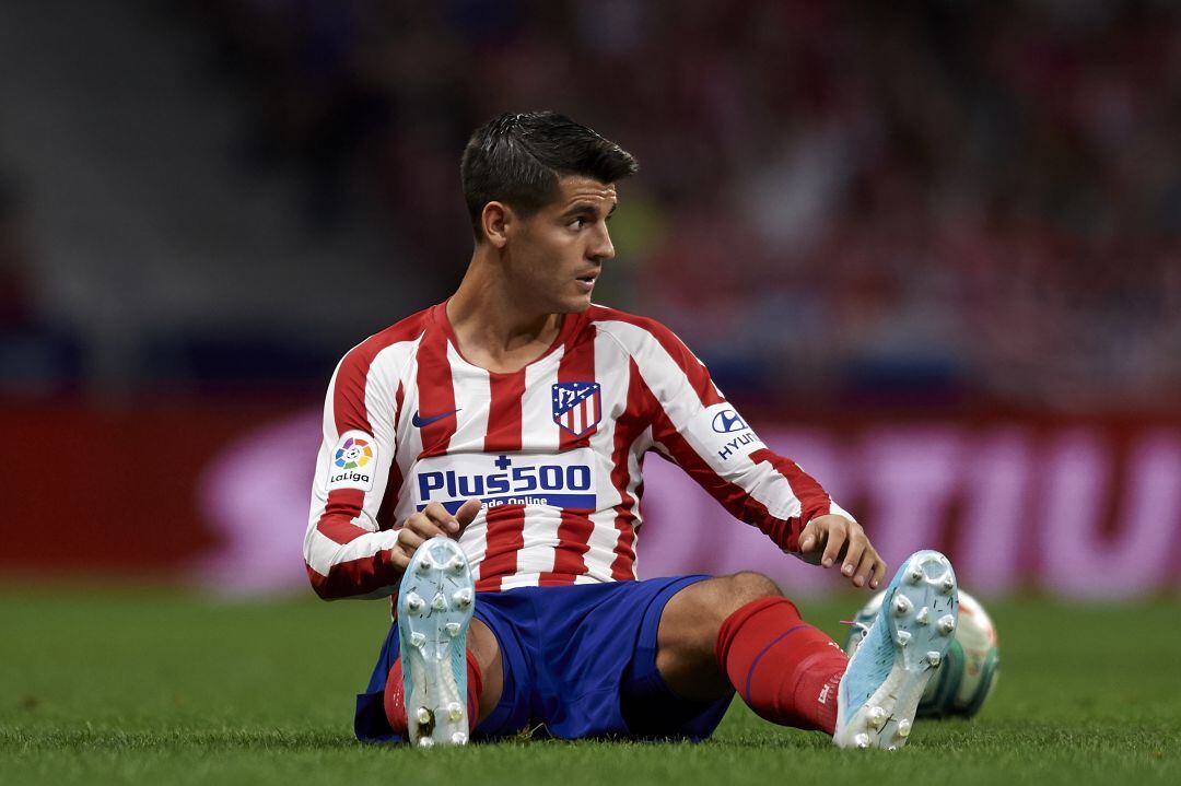 Álvaro Morata, en un partido del Atlético de Madrid