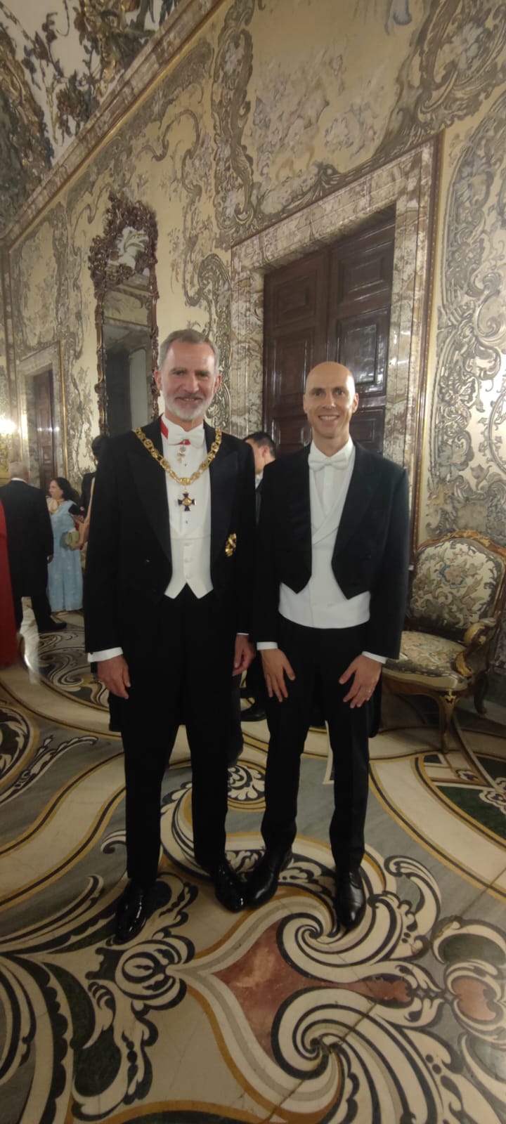 César Azorín con SM Don Felipe De Borbón