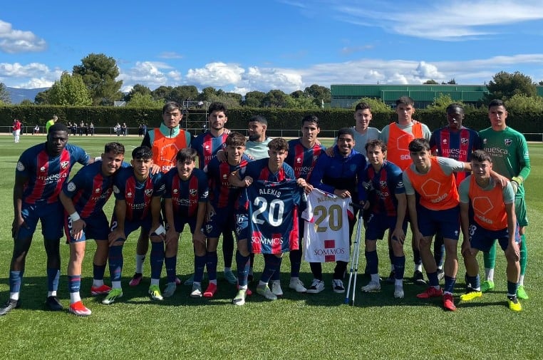 El Huesca B sumó la única victoria de los altoaragoneses