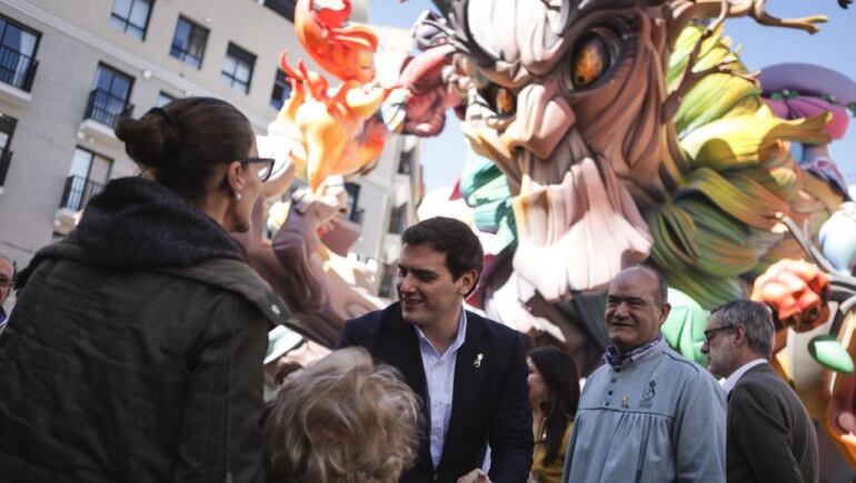 Albert Rivera en Fallas