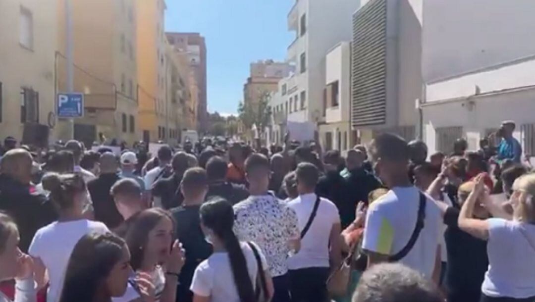 Un momento de la concentración.